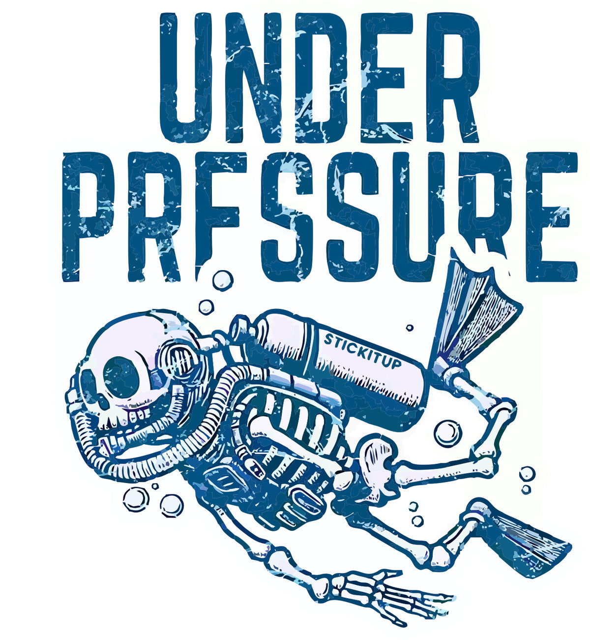 UNDER PRESSURE STICKER