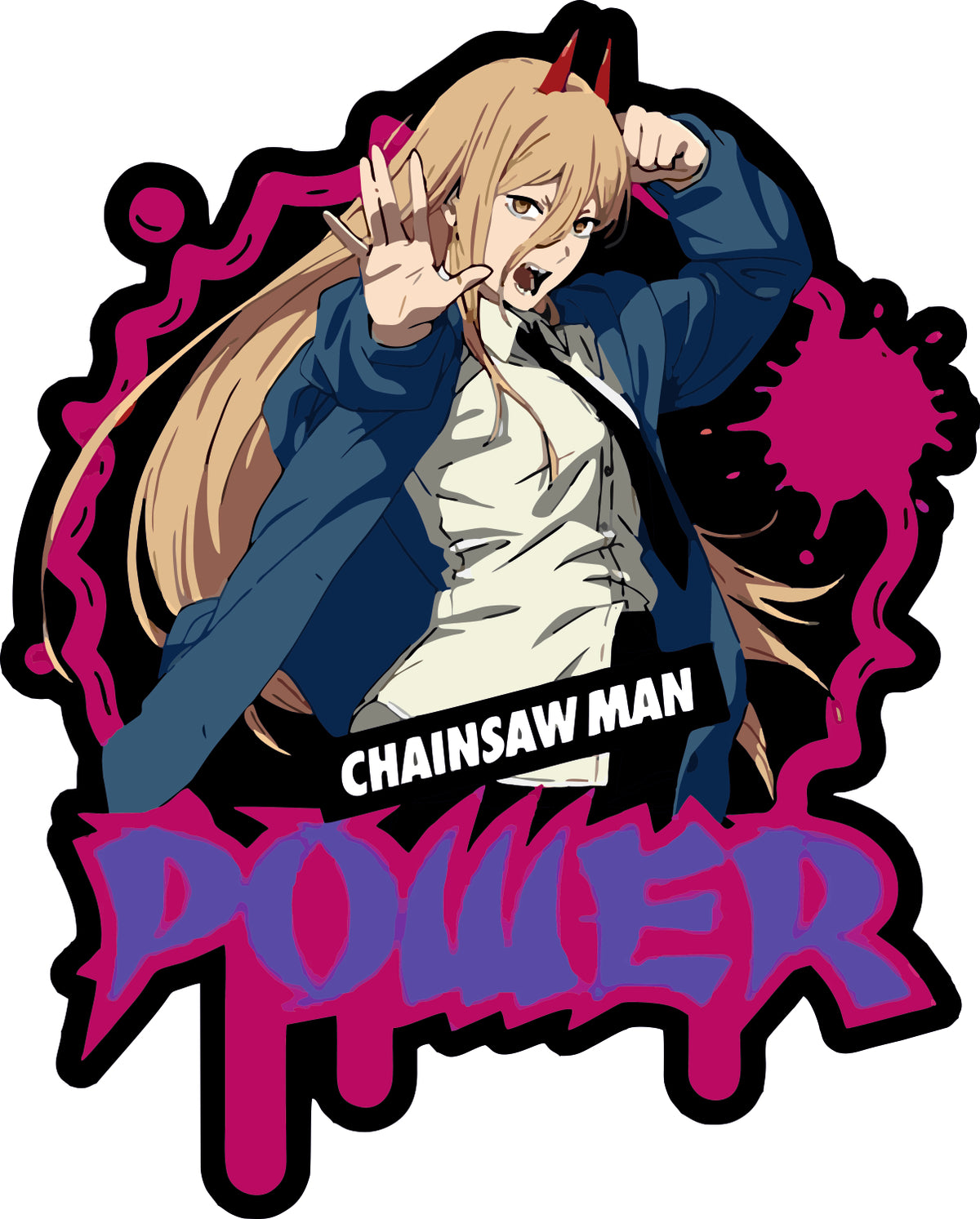 Chainsaw Man Power Sticker