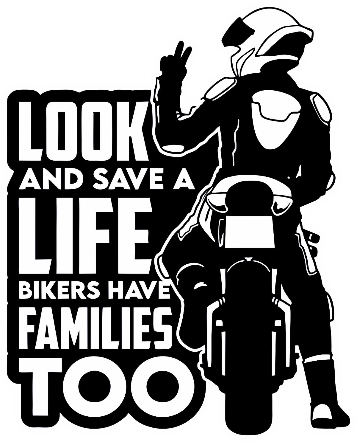 Look And Save Life Sticker