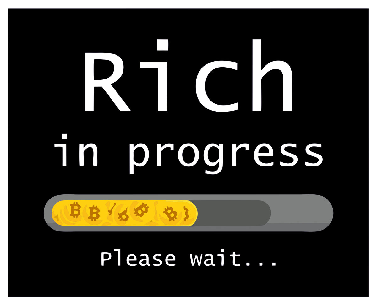 Rich In Progress Sticker