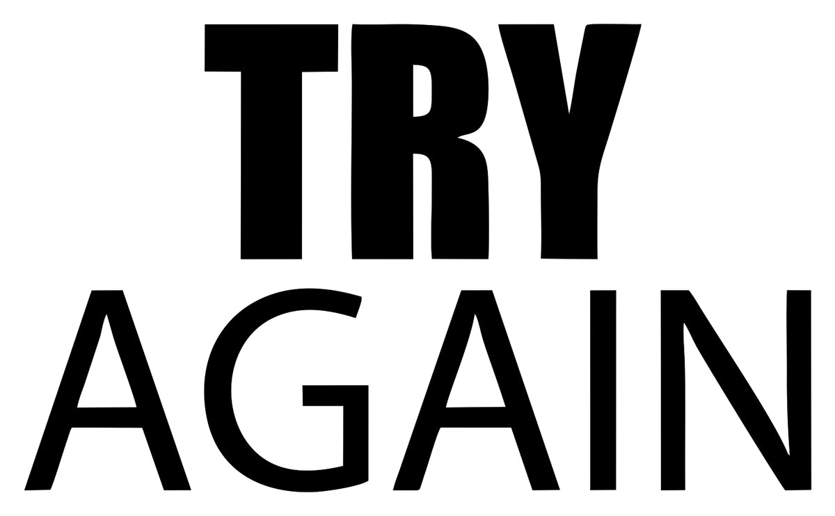 Try Again Sticker