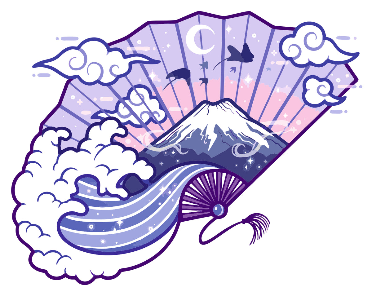 Japanese Fan Sticker