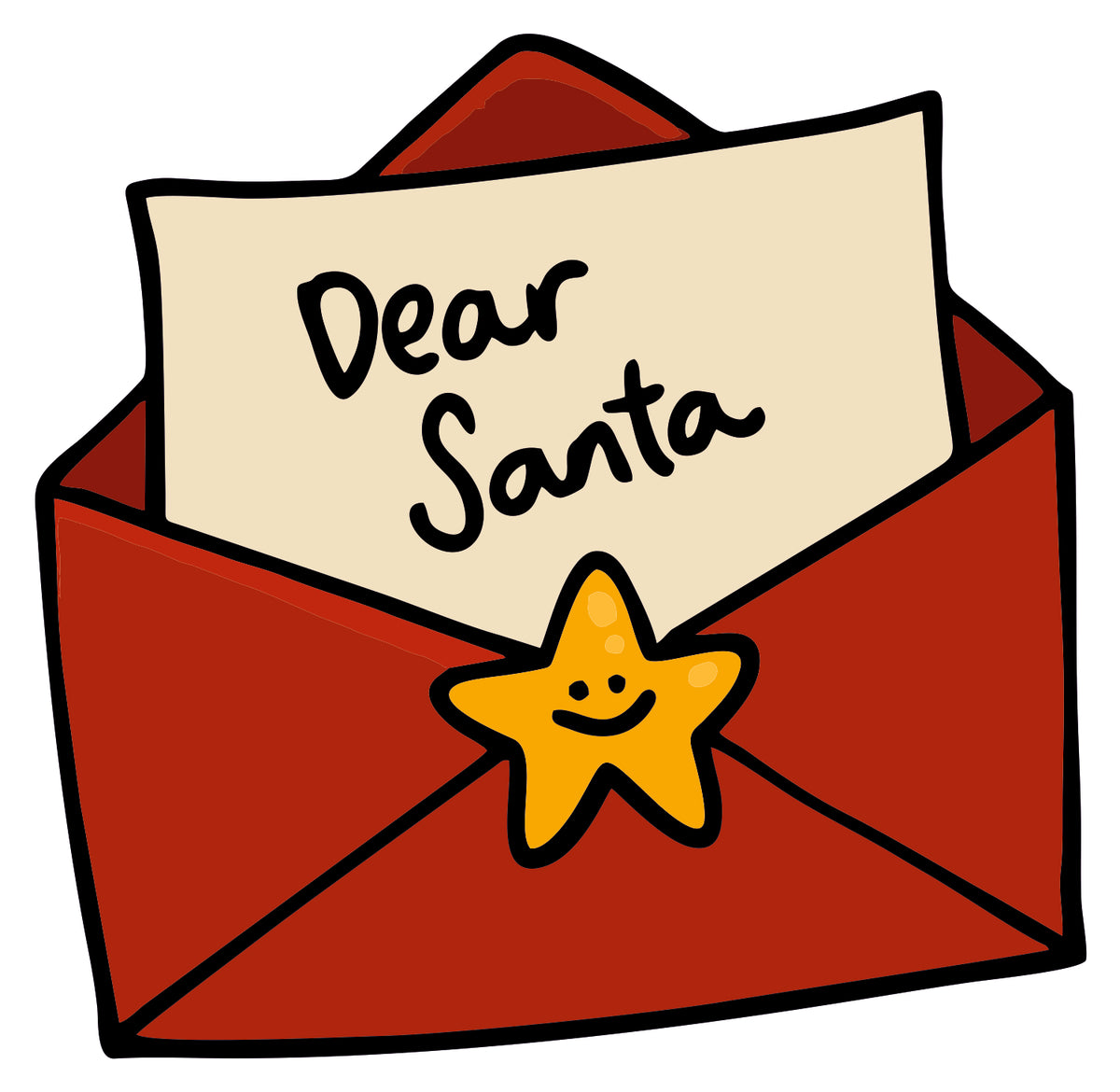 dear santa sticker
