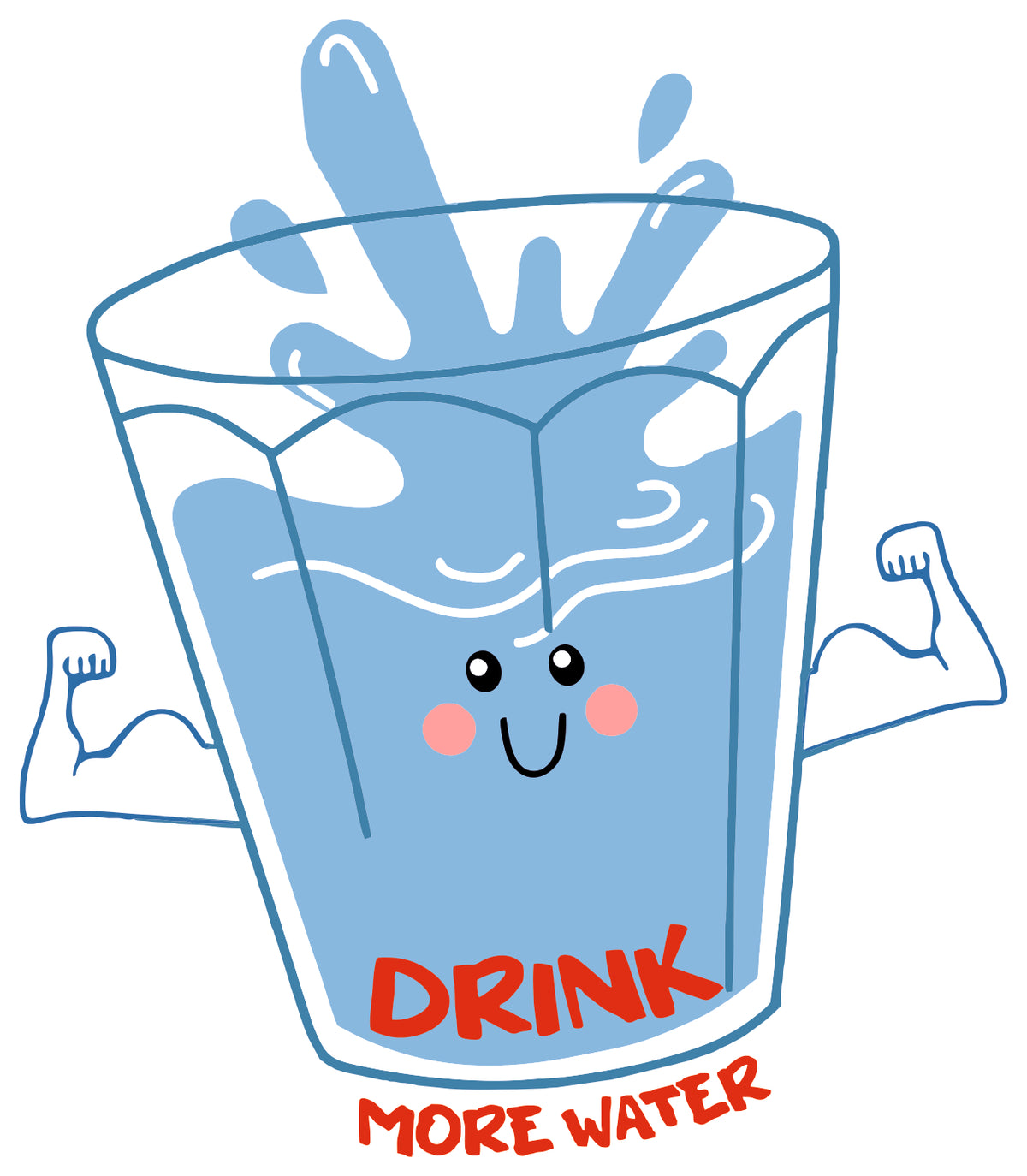 Drink More Water Sticker