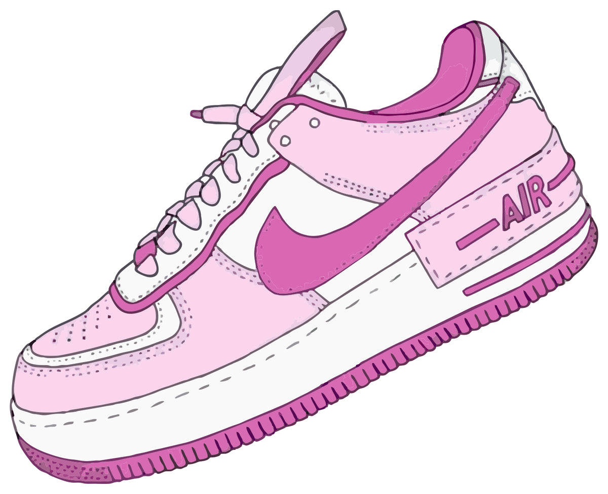 PINK AIR SHOE STICKER