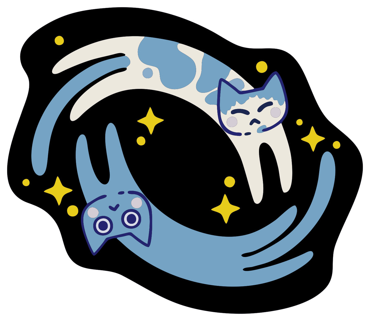 milky way meow sticker
