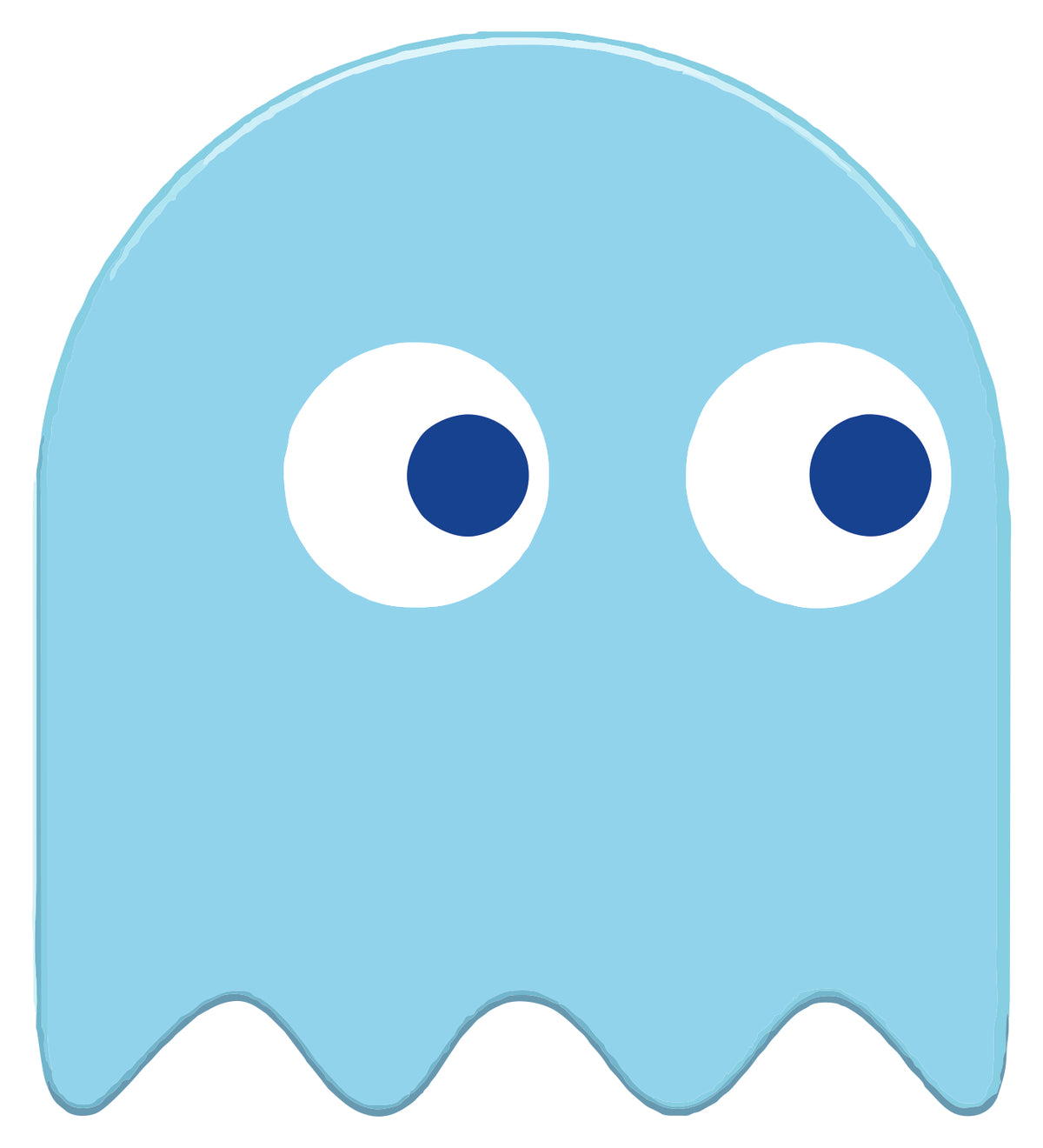 Blue Pacman Sticker
