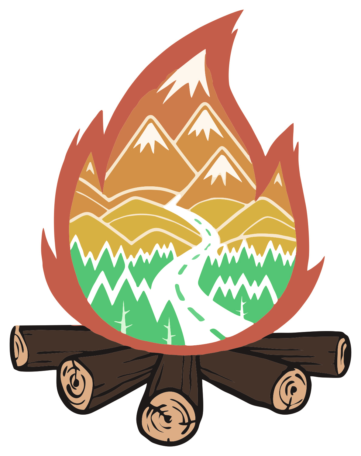 CAMPFIRE STICKER