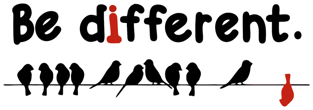 Be Different Sticker