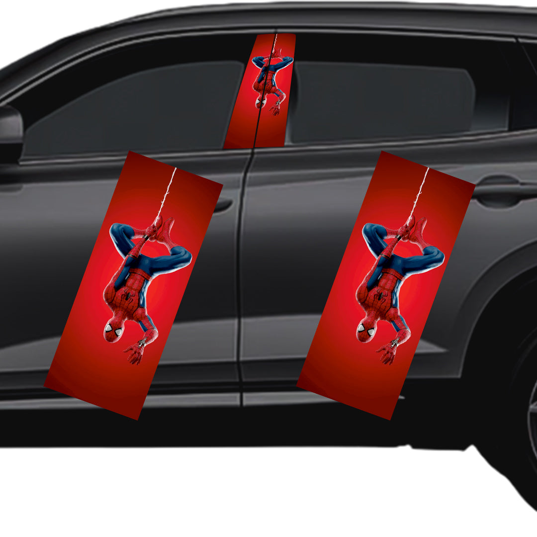 spiderman hanging