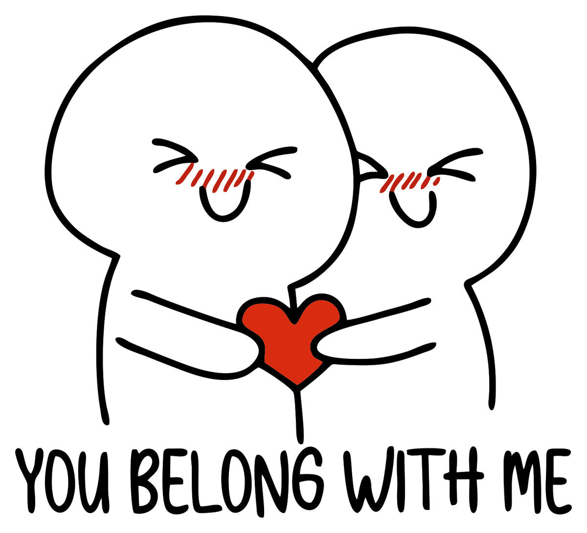 you belong with me sticker