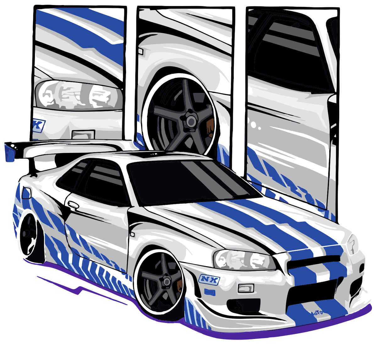 Skyline Gt R Sticker
