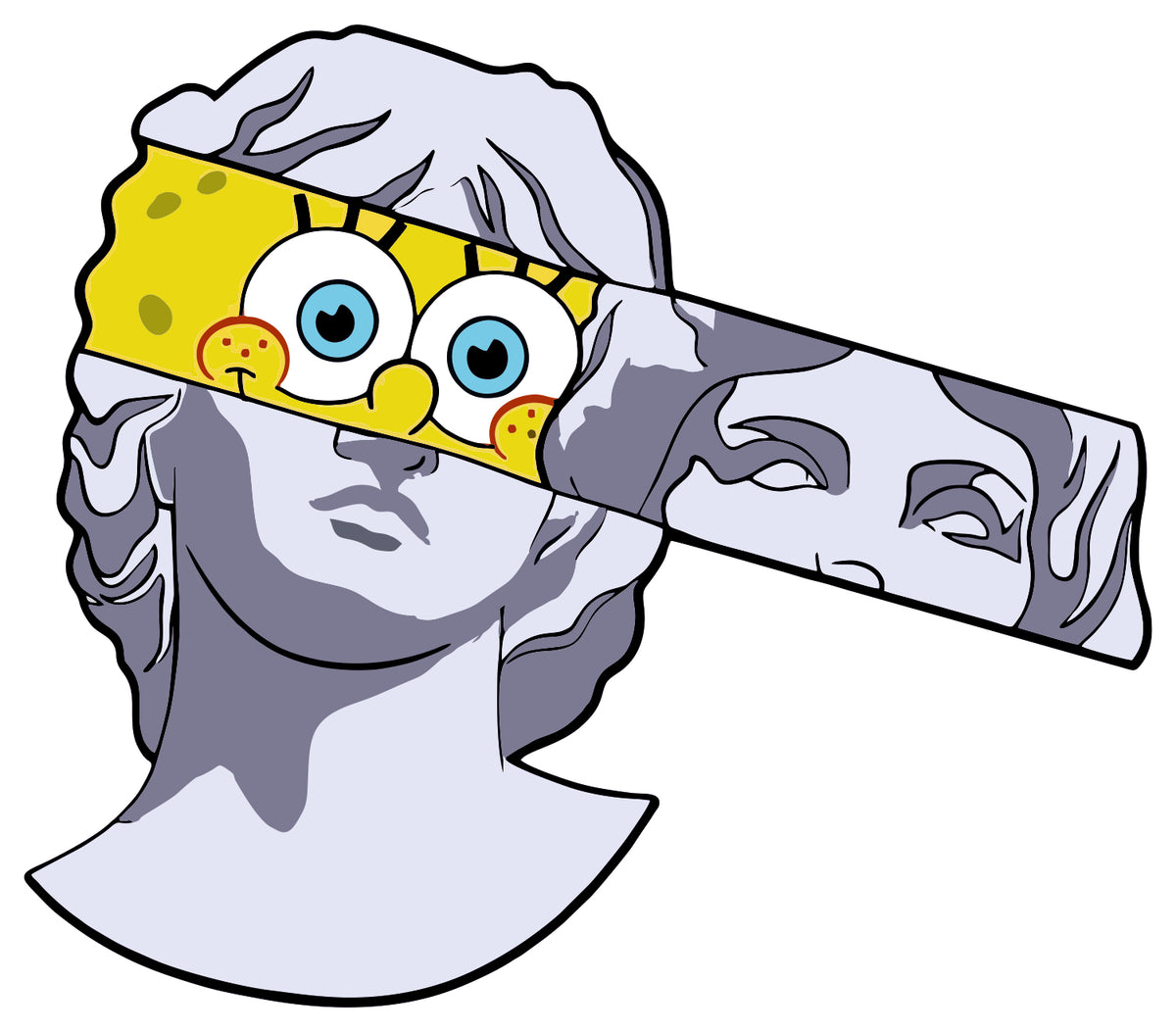 Spongebob Greek God Sticker