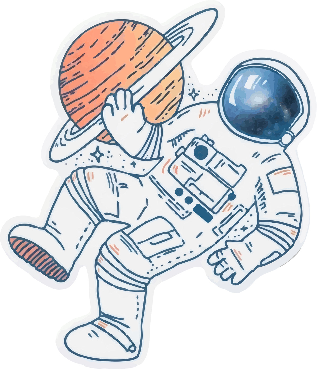 ASTRONAUT FLOAT STICKER
