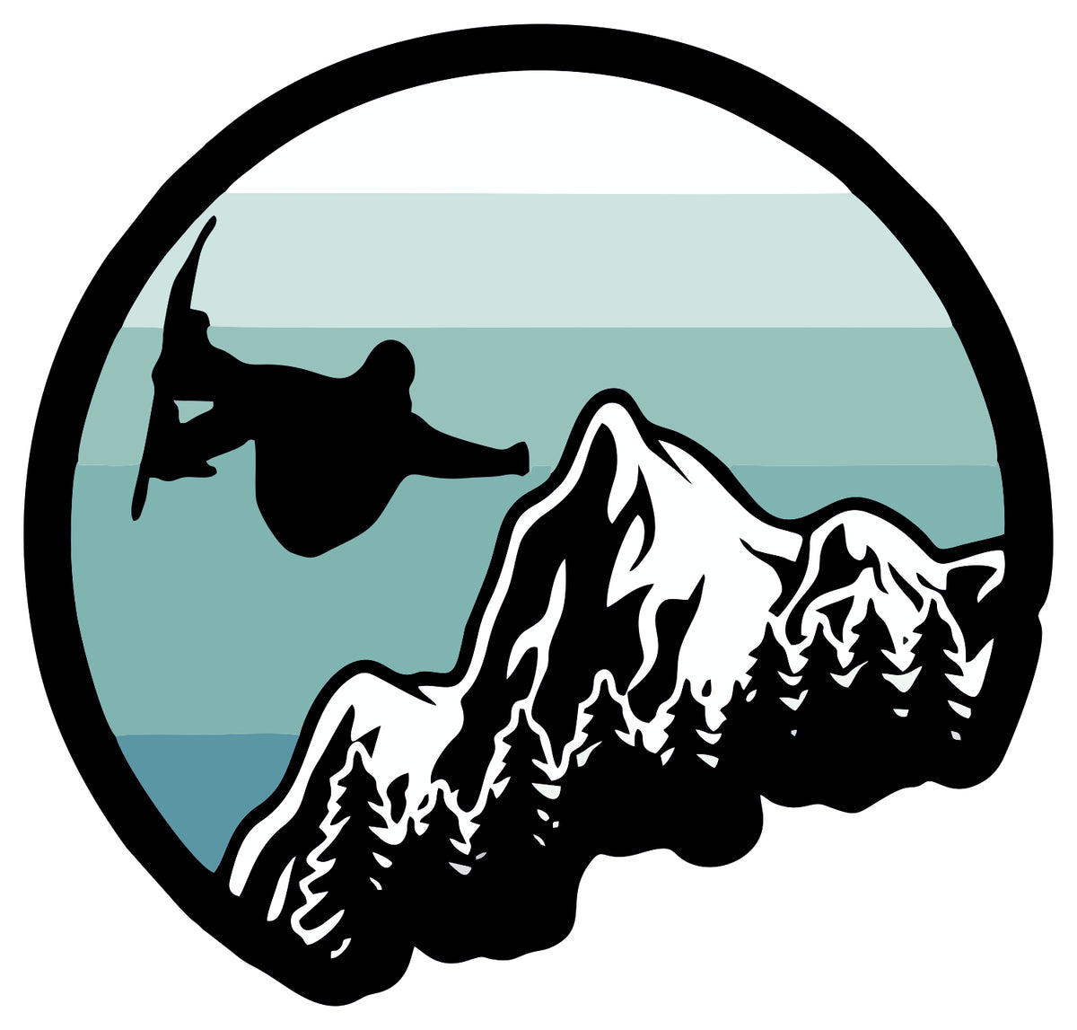 SNOW SURFING STICKER