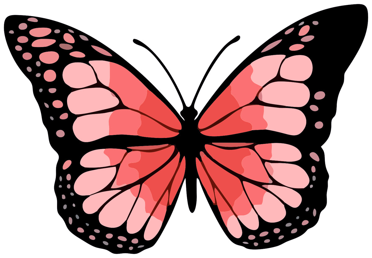 Pink Butterfly Sticker