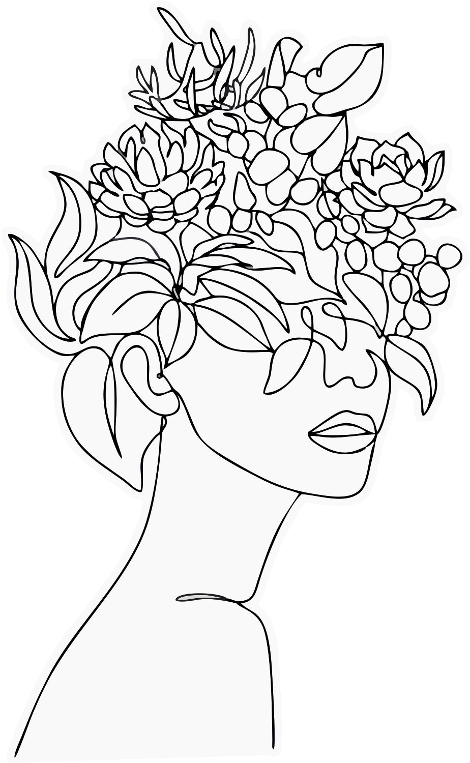 Mind Like A Flower Sticker