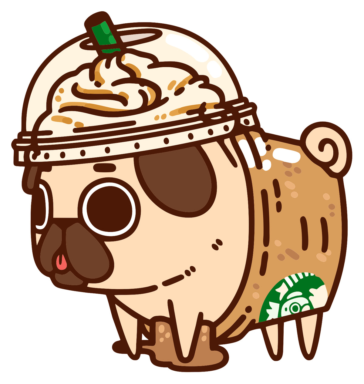 Pugbugs Sticker