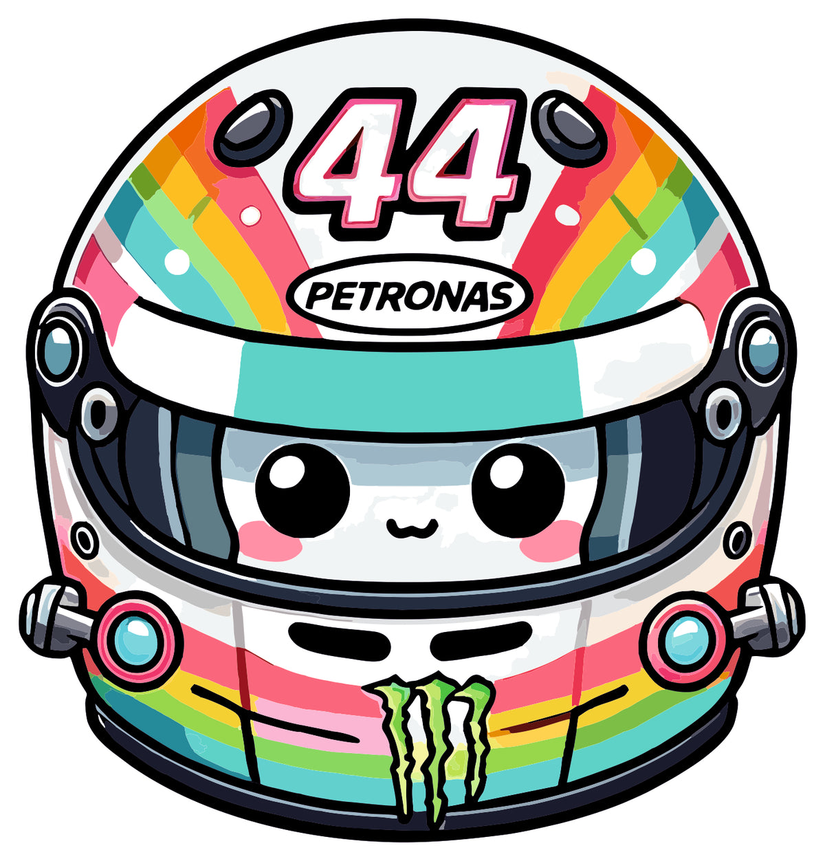 Hamilton Halmet Sticker