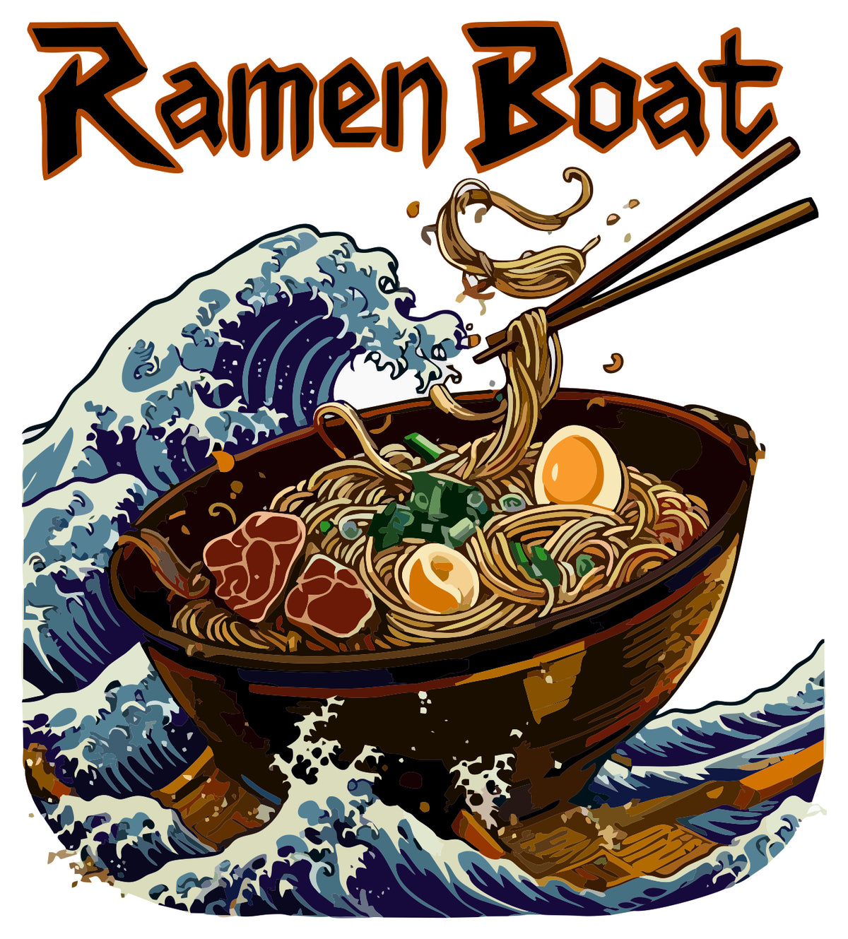 Ramen Boat Sticker