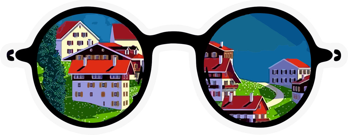 Travel Glasses Sticker