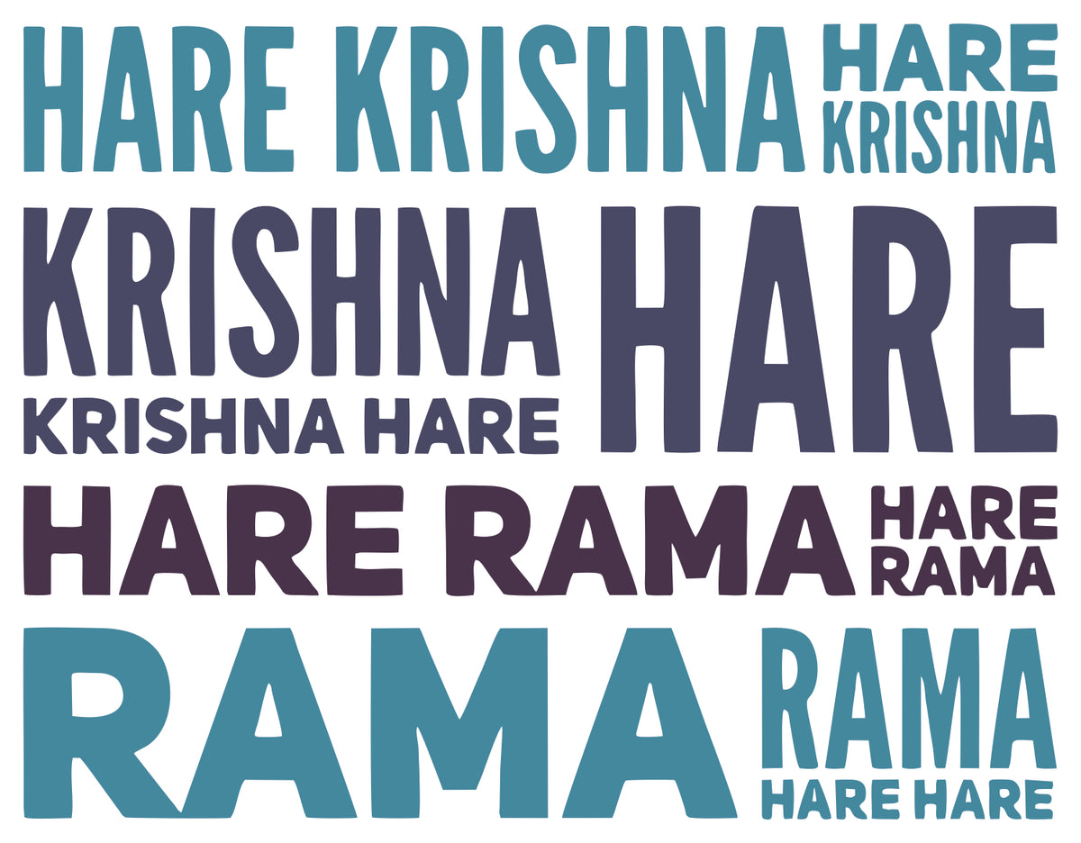 hare krishna hare rama sticker