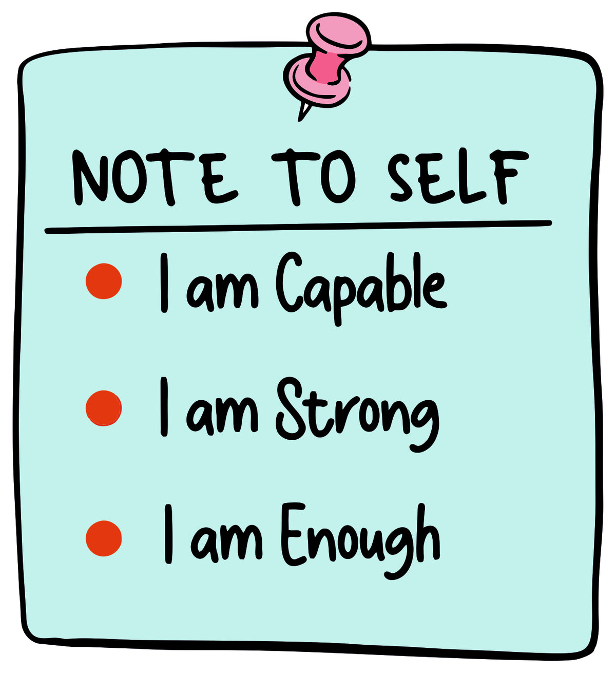 Note To Self Sticker
