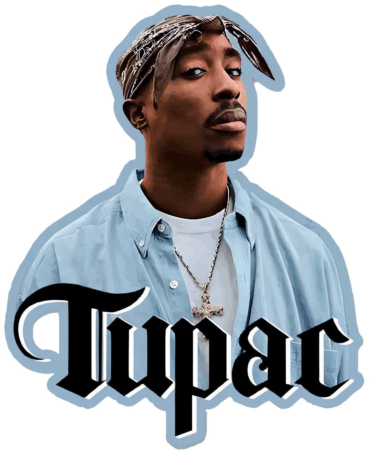 Glare Of 2Pac Sticker