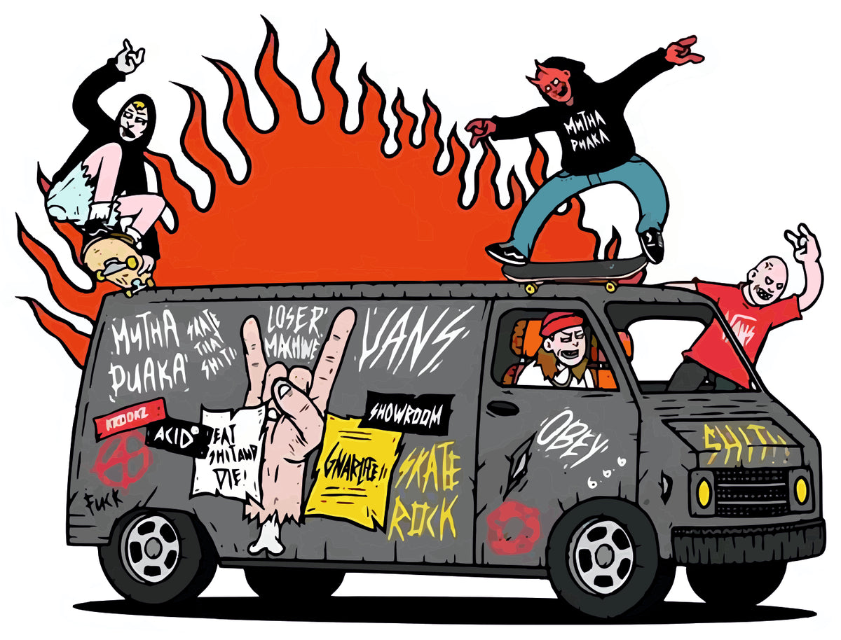 Rocking Van Sticker