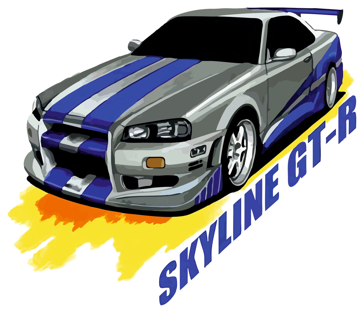 SKYLINE GT R STICKER