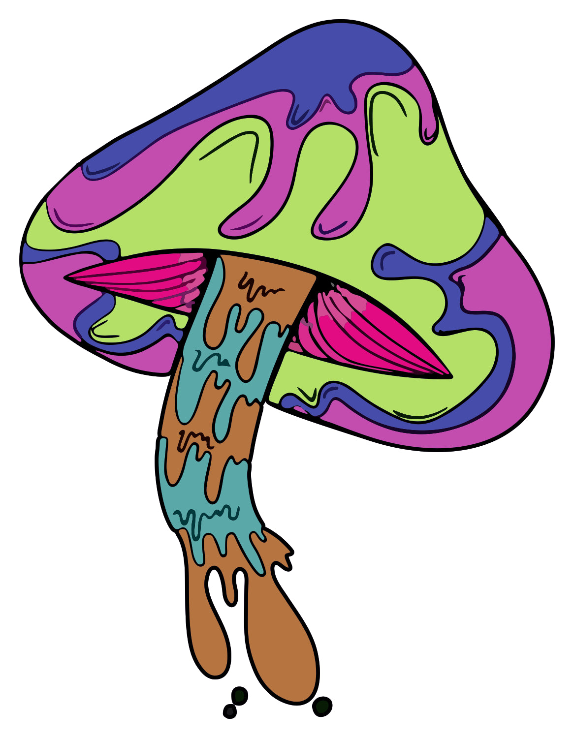 Trippy Mashroom Sticker