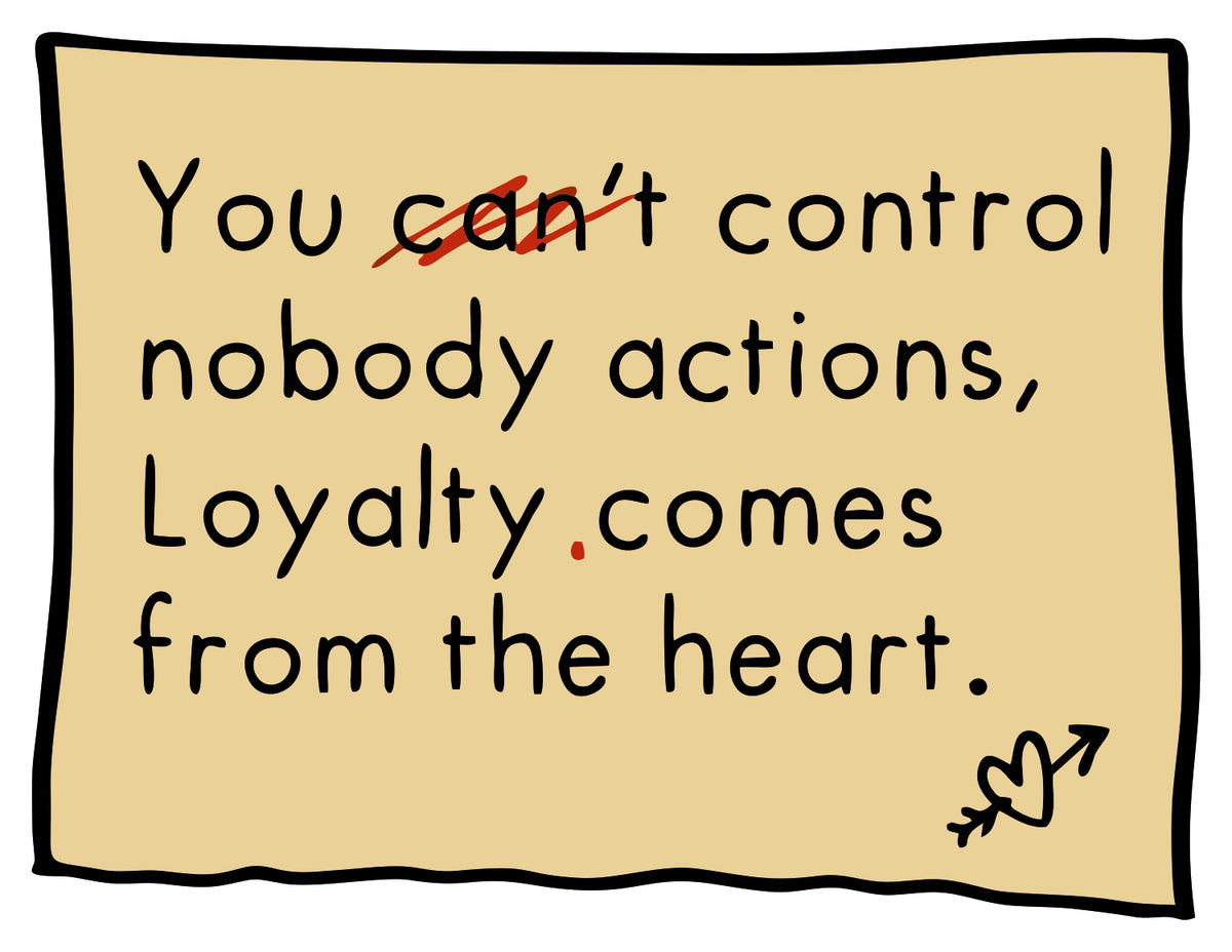 You Control Nobody Actiond Sticker