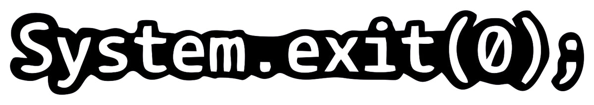 System Exit Sticker