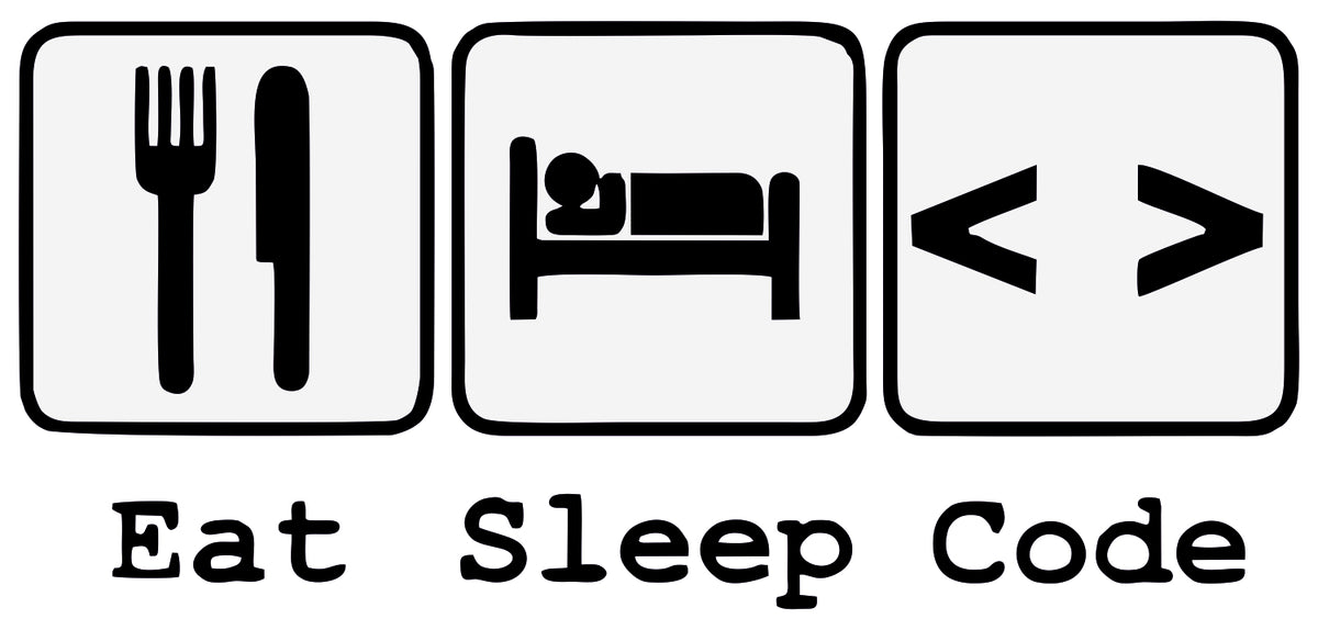 Eat Sleep Code Sticker