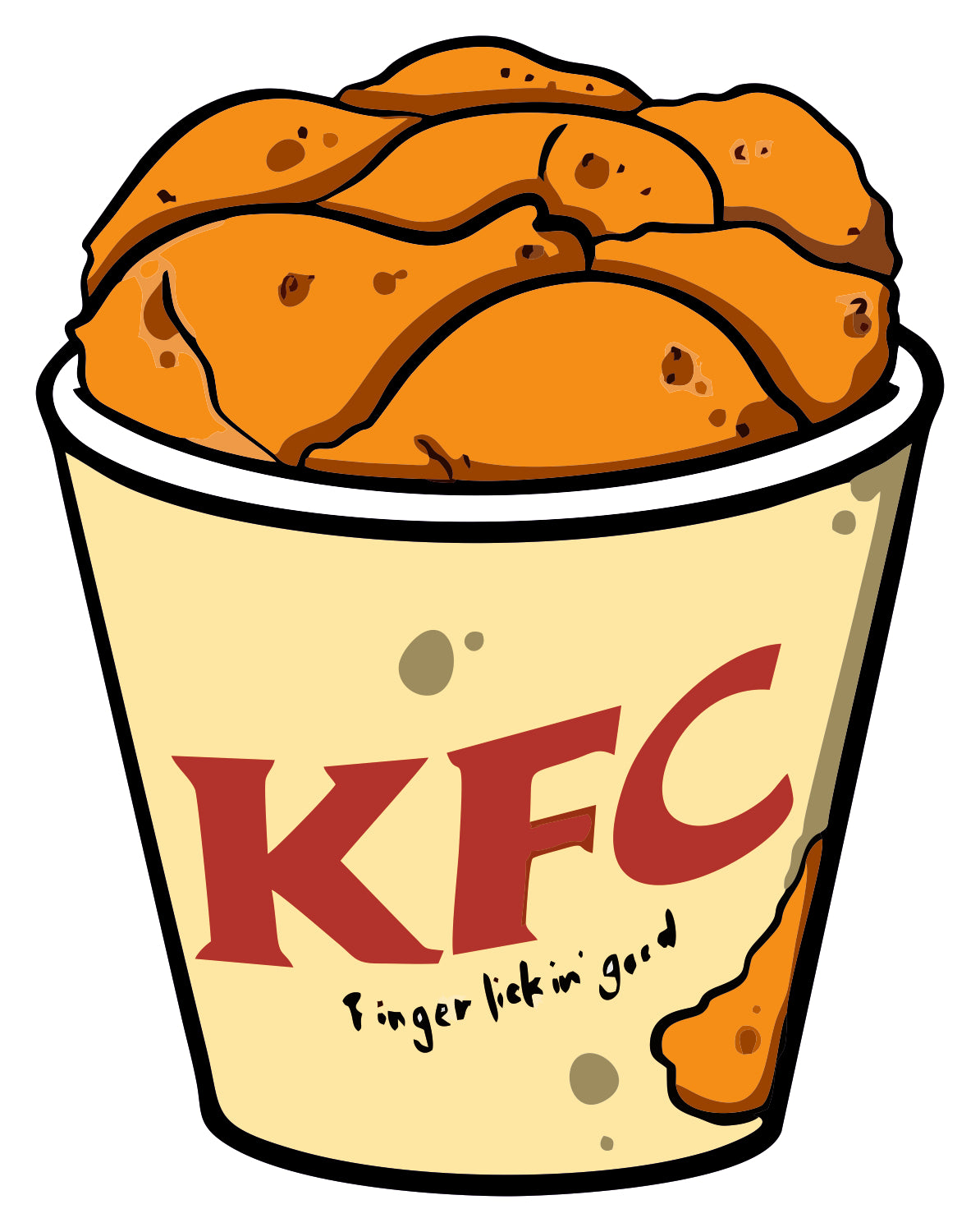 CHICKEN BUCKET STICKER