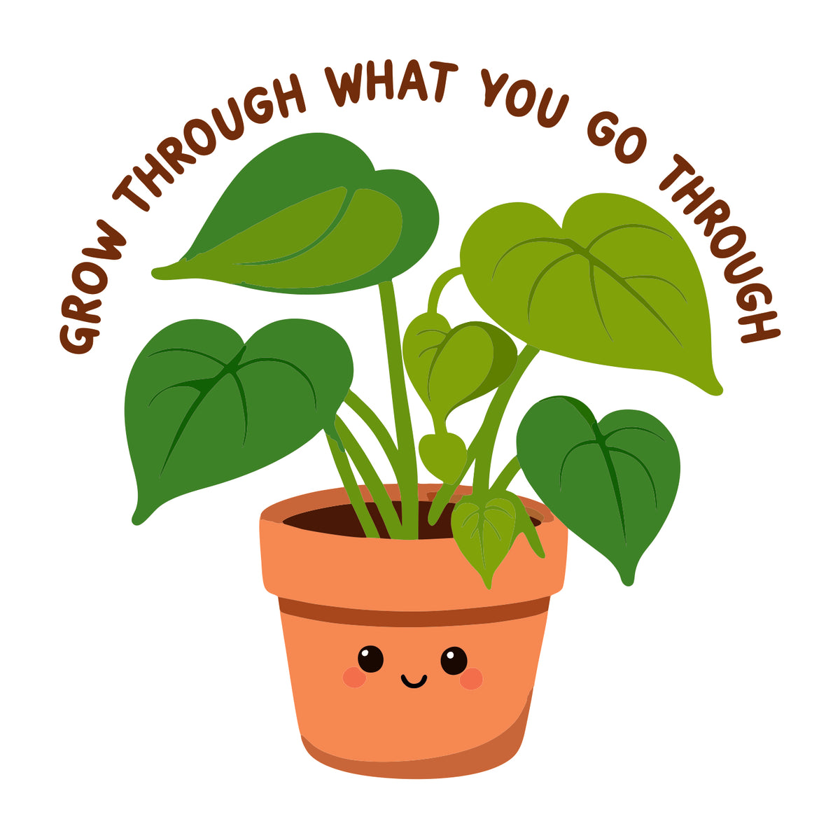 Grow Through What You Go Through Sticker