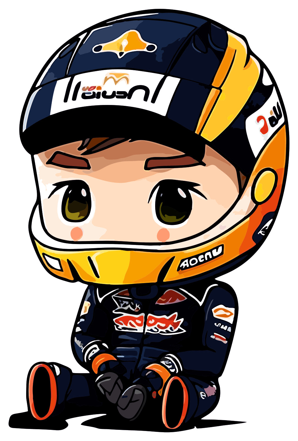 Max Verstappen Chibi Sticker