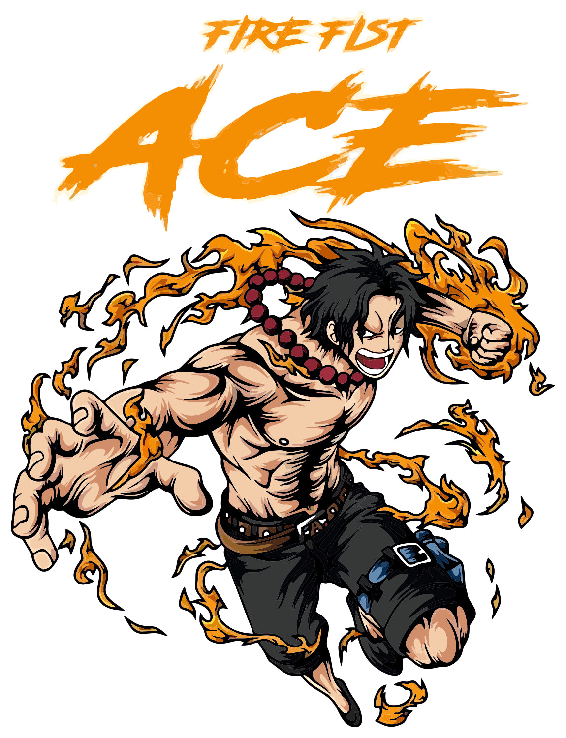 Ace Fire Fist Sticker