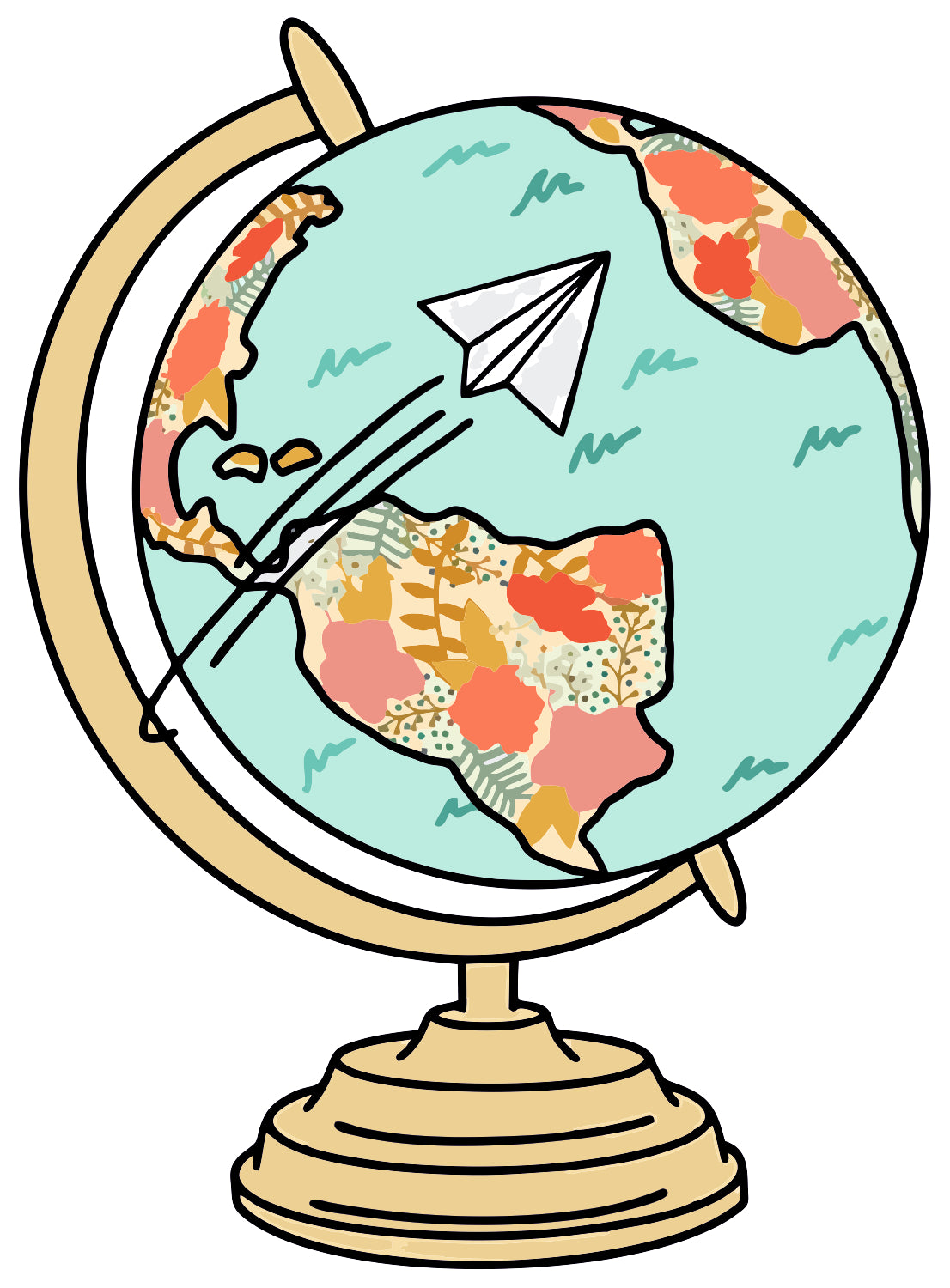 Floral World Sticker