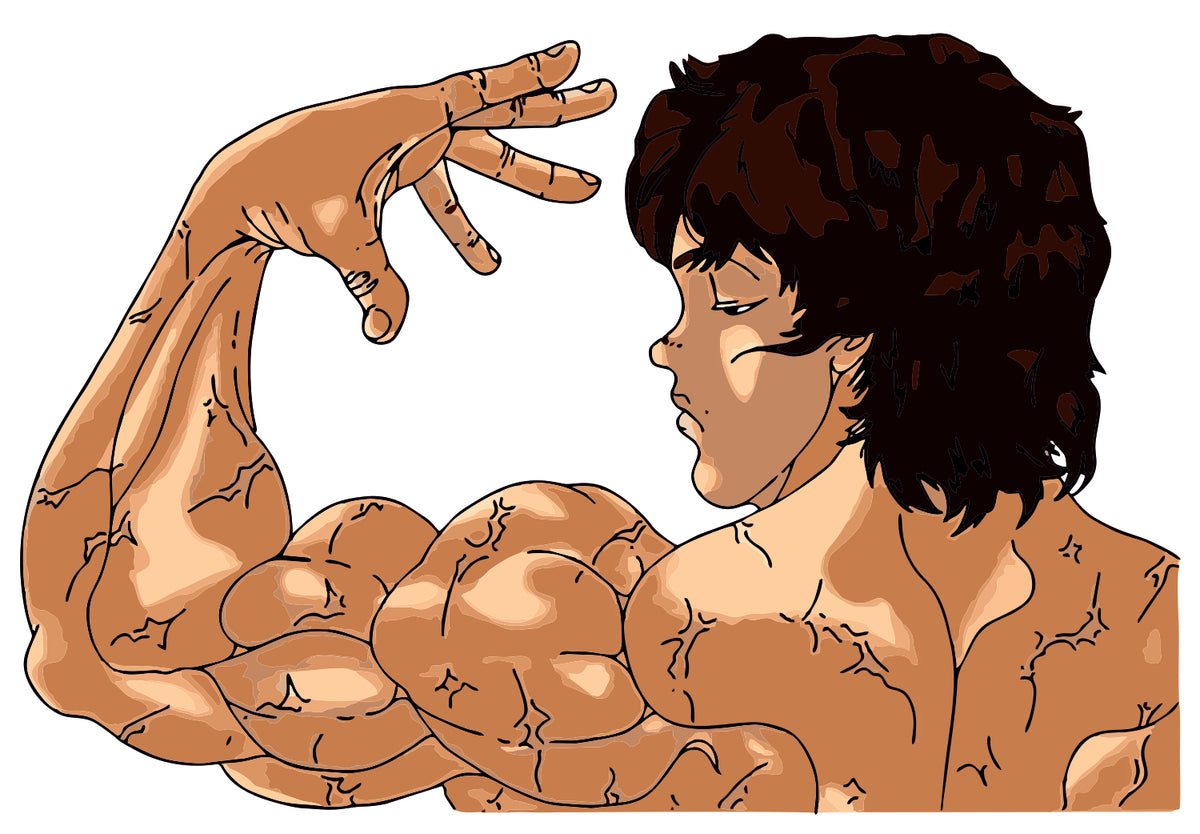 Baki Back Sticker