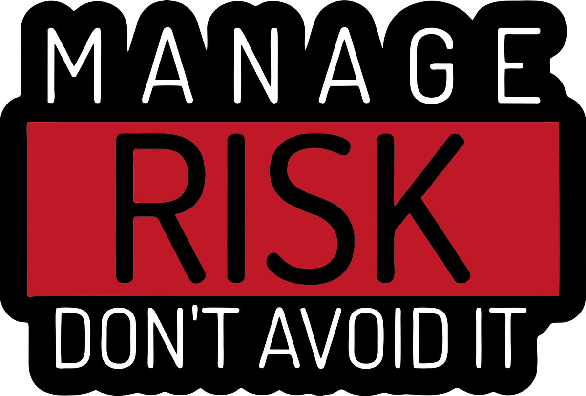 Manage Risk Don'T Avoid It Sticker