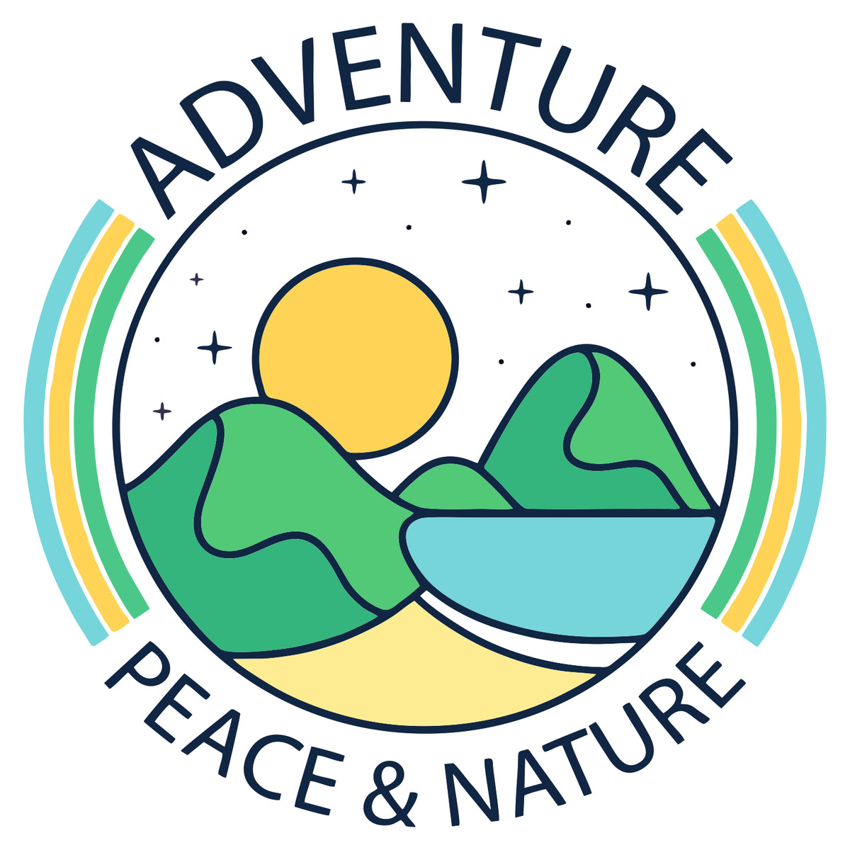 PEACE AND NATURE STICKER