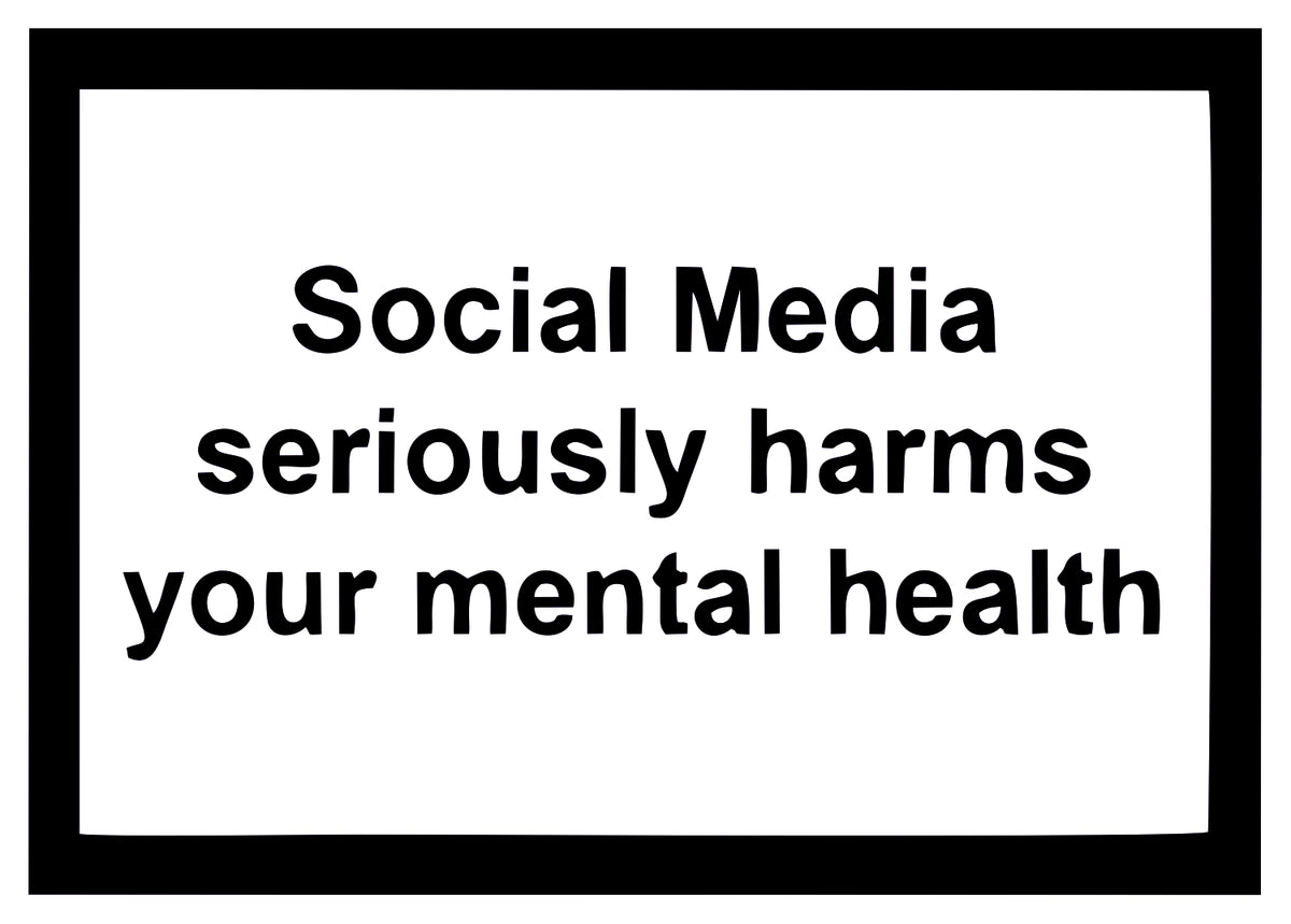 SOCIAL MEDIA SERIOUSLY HARM STICKER
