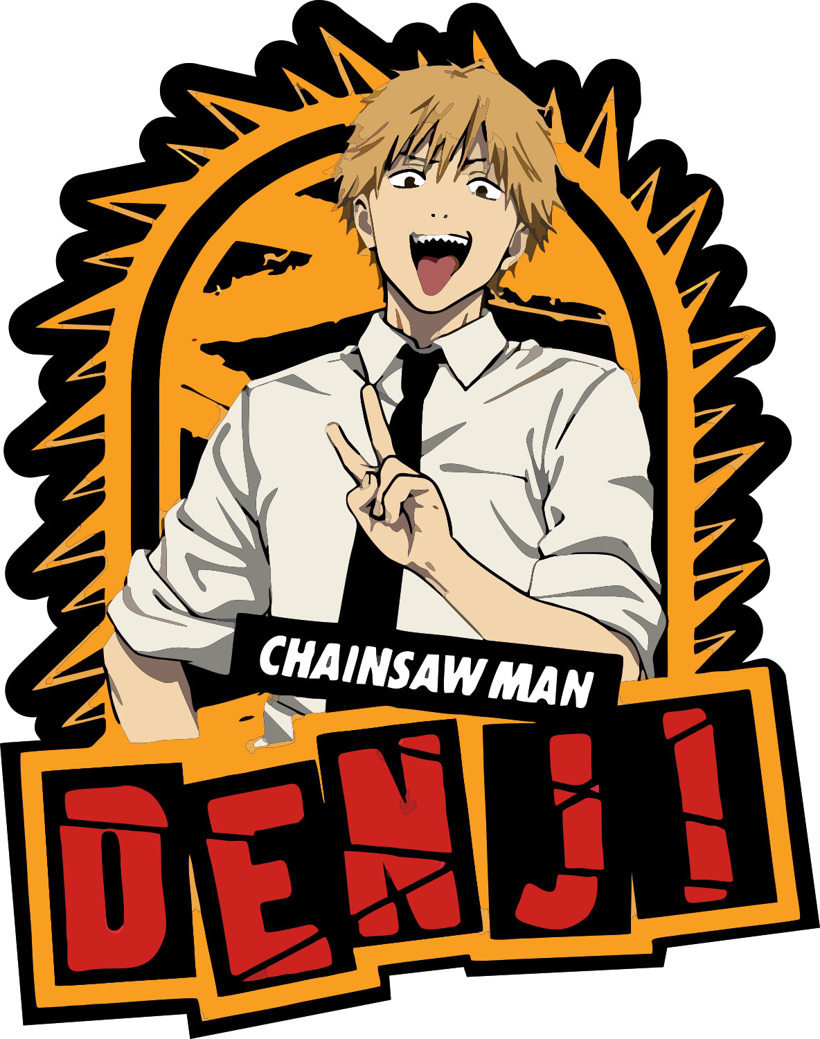 Denji Chainsaw Man Sticker