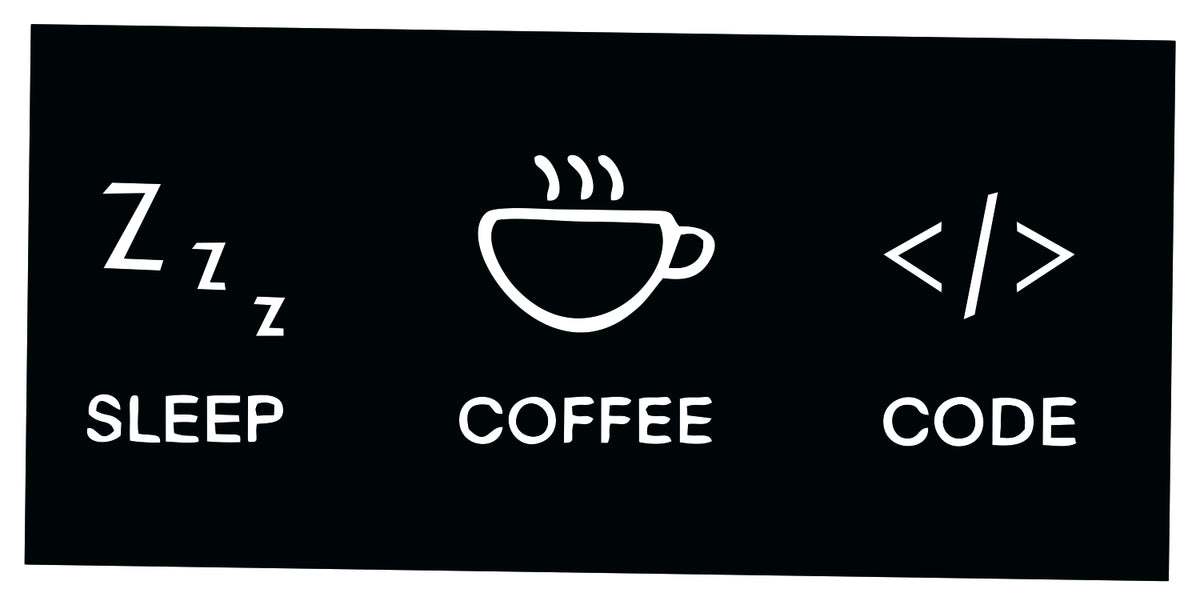 SLEEP COFFEE CODE STICKER