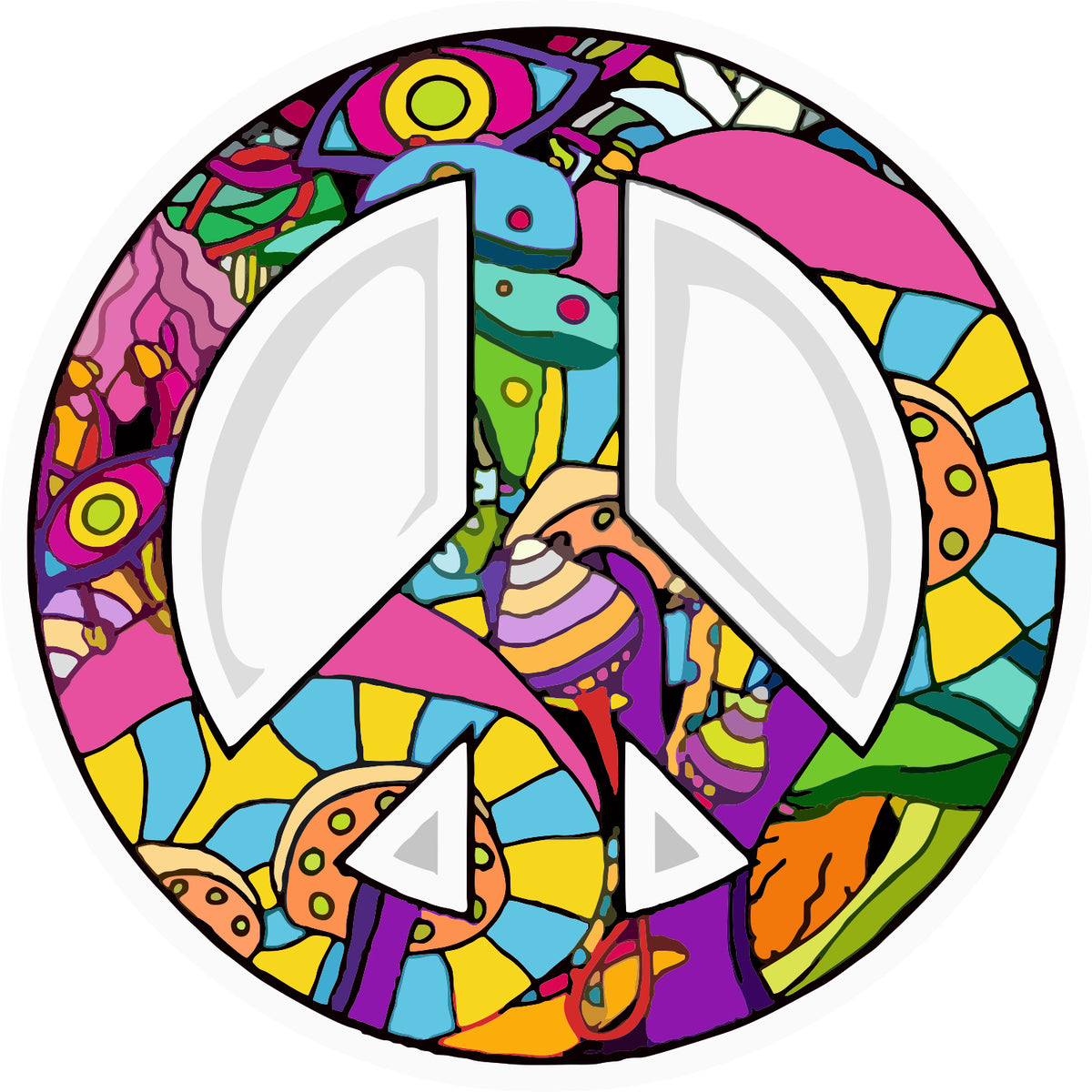 PEACE GRAFFITI STICKER
