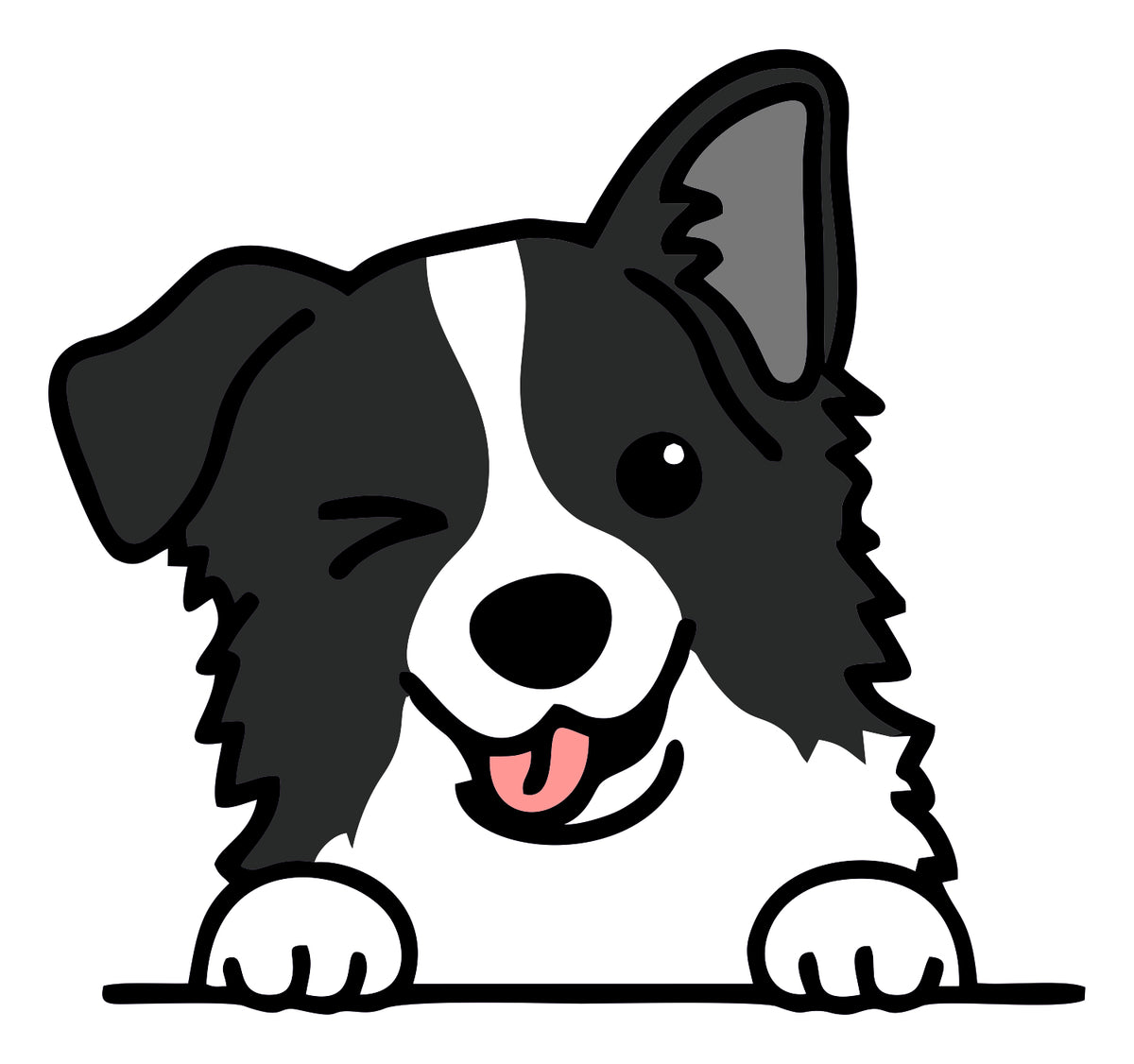 GREY PUPPT STICKER