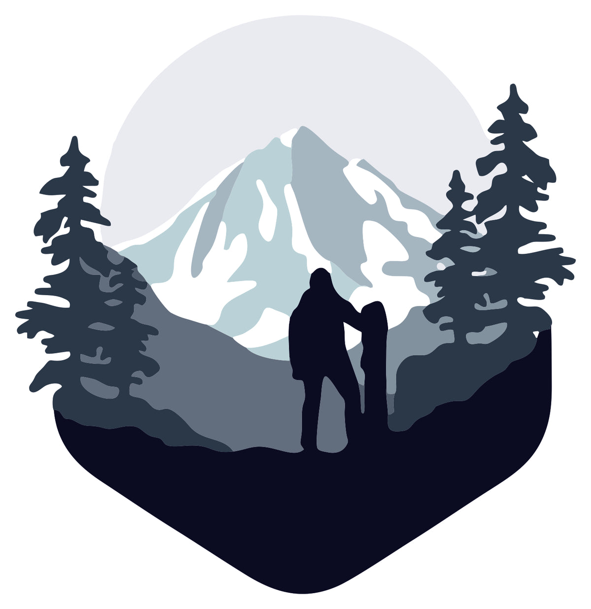 Snow Trekking Sticker