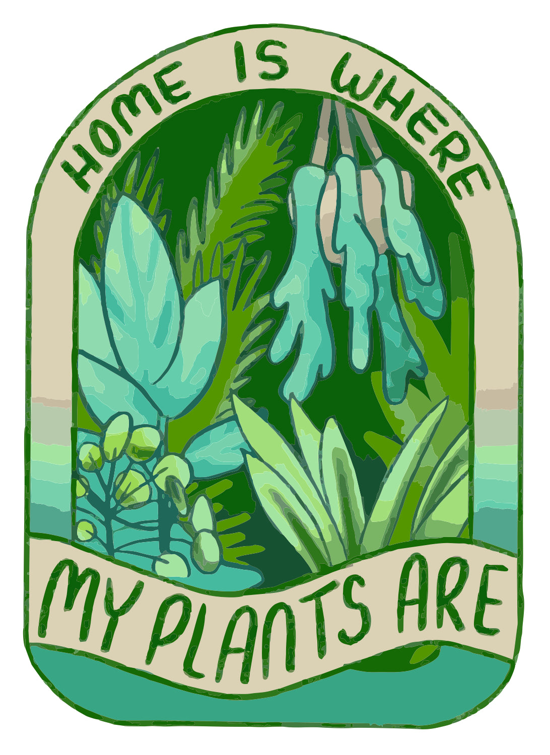MY PLANTS ARE STICKER