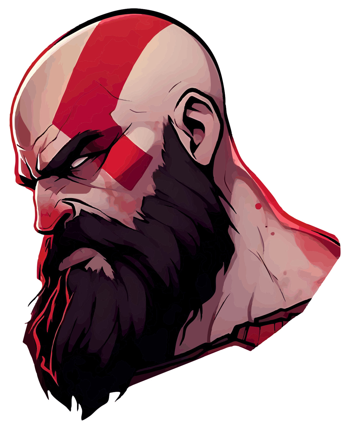 Kratos Sticker